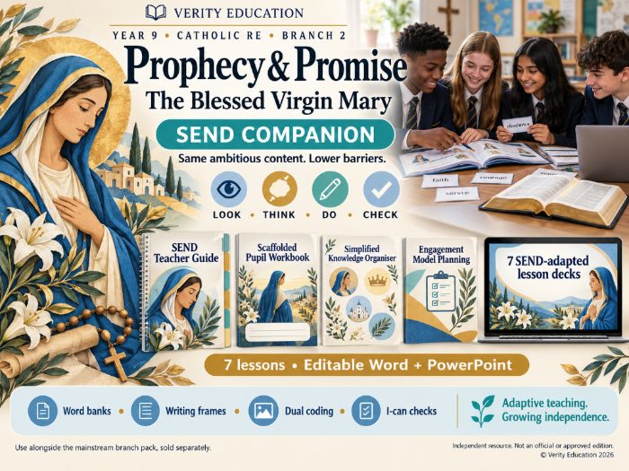 Catholic RE SEND | Y9 B2 The Blessed Virgin Mary | RED Adaptive + EHC