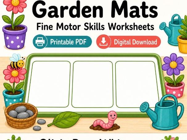 Fine Motor Garden Mats
