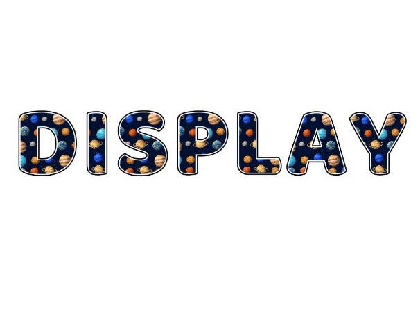 Eight Planets Display Lettering Pack - Uppercase A-Z