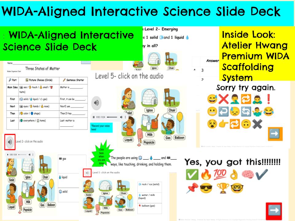 WIDA Grade 2: Three States of Matter (Science & ESL)