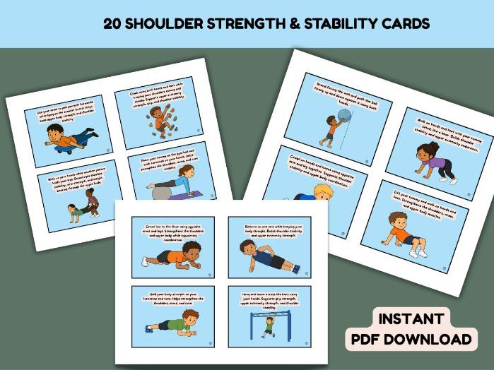 Upper Body Strength & Stability Movement Cards