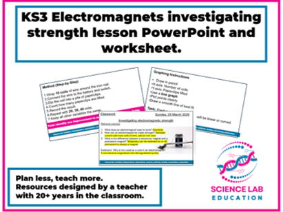 KS3 Electromagnets investigating strength