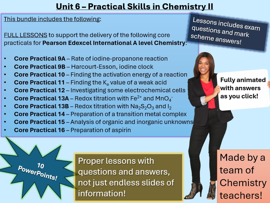 Edexcel IAL Chemistry - Unit 6 Practical Skills in Chemistry II | A2 Lessons