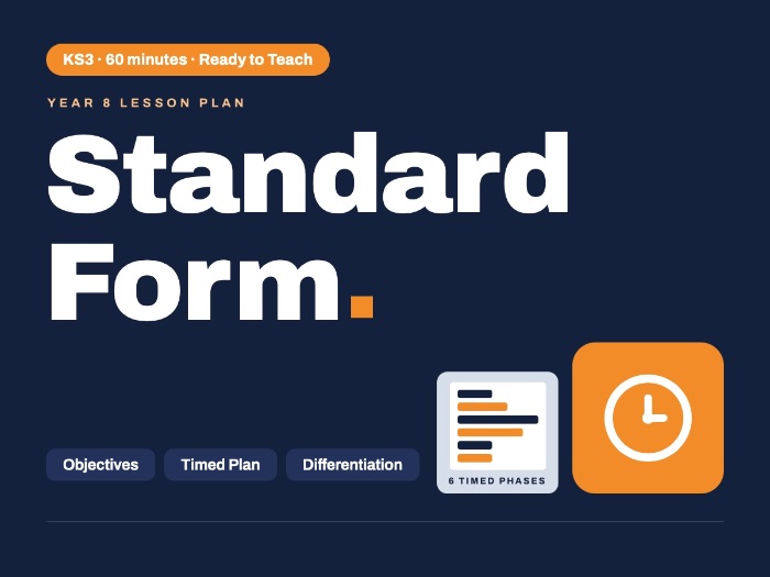 Year 8 Maths | Standard Form | Lesson Plan