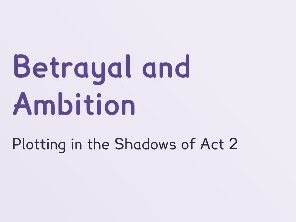 The Tempest - L6 - Sleep, Secrets and Ambition: The Nobles’ Dark Turning Point (PPT + Worksheet)