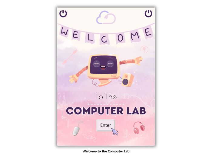 Welcome to the Computer Lab Sign – Computing Classroom Display