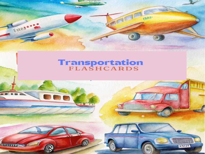 Transportation Flashcards for Kids