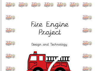 DT booklet - Fire Engine (Great fire of London) KS1/Y3