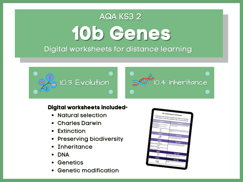 10b Evolution and Inheritance Distance learning