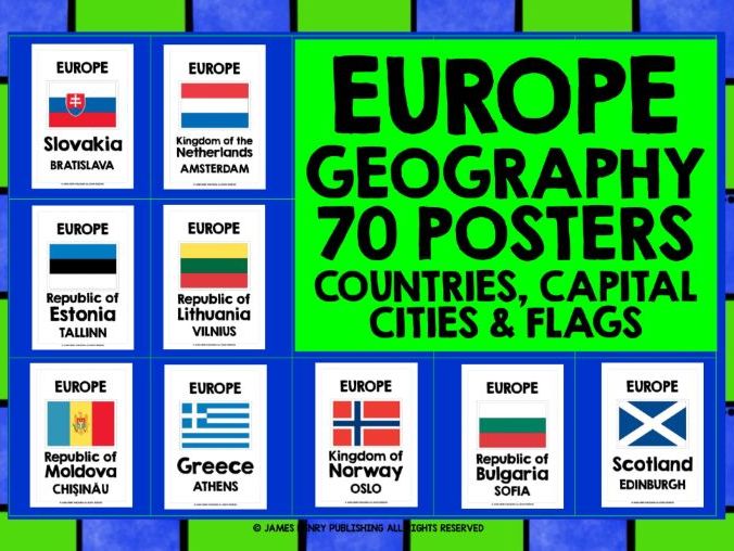 Flags Of European Countries And Capitals