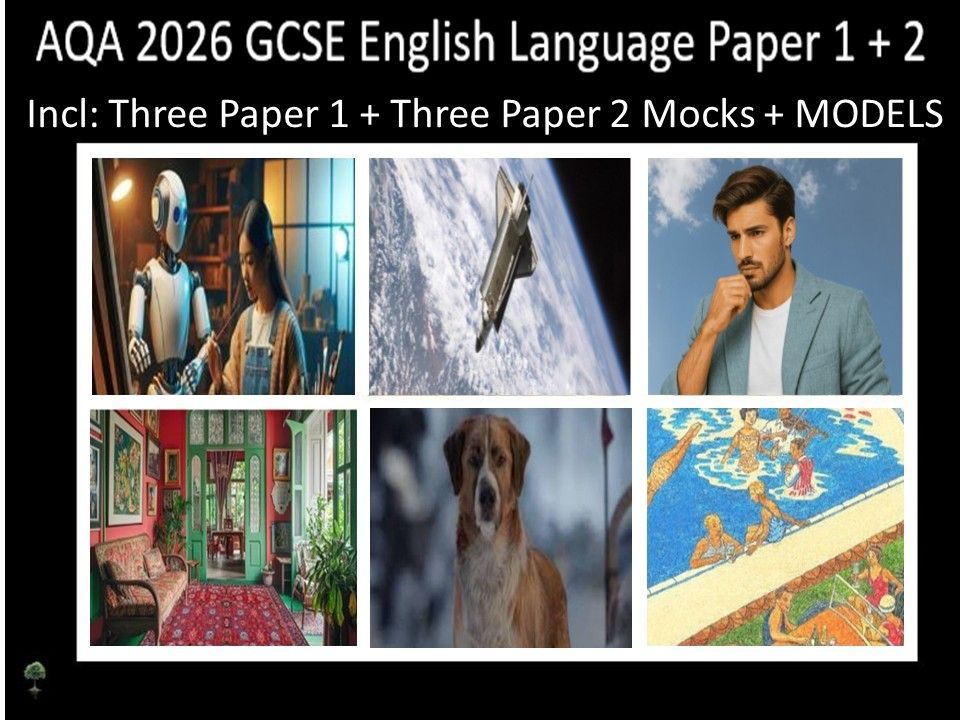 Six AQA 2026 GCSE English Language Paper 1 & 2 Mocks | Models