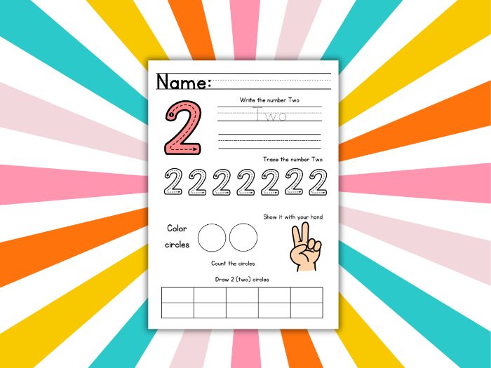 Numbers 1-10 Activity and Coloring -shapes