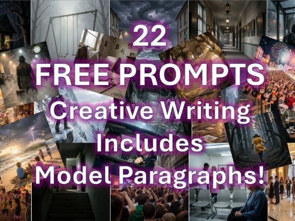 22 FREE CREATIVE WRITING PROMPTS