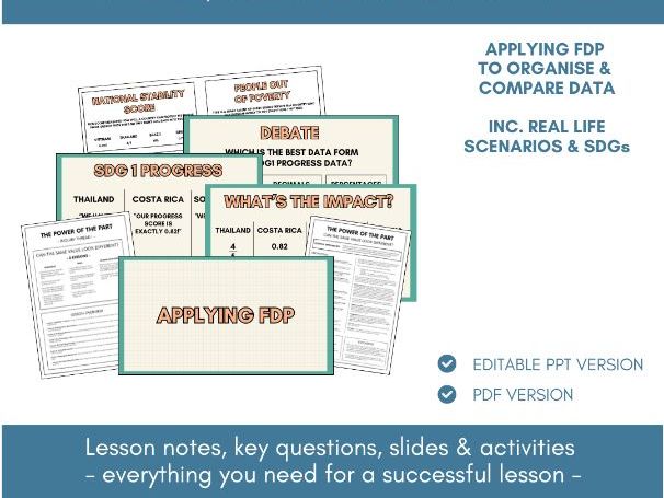 Applying Fractions, Decimals & Percentages | Lesson Notes, Slides & Activities