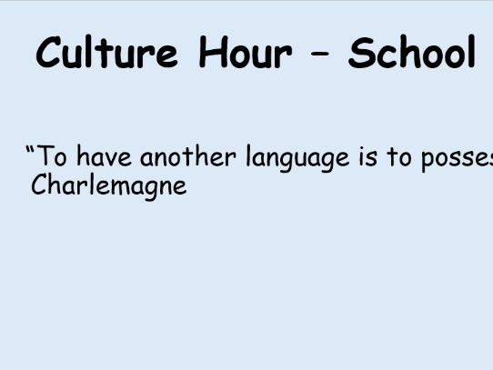 Culture Resources - Spanish