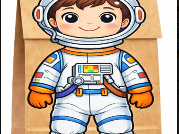 Make an Astronaut Paper Bag Craft
