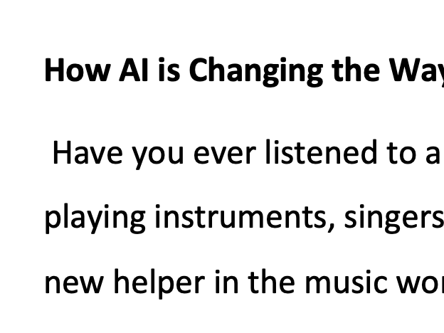 Ai Music Cover Work
