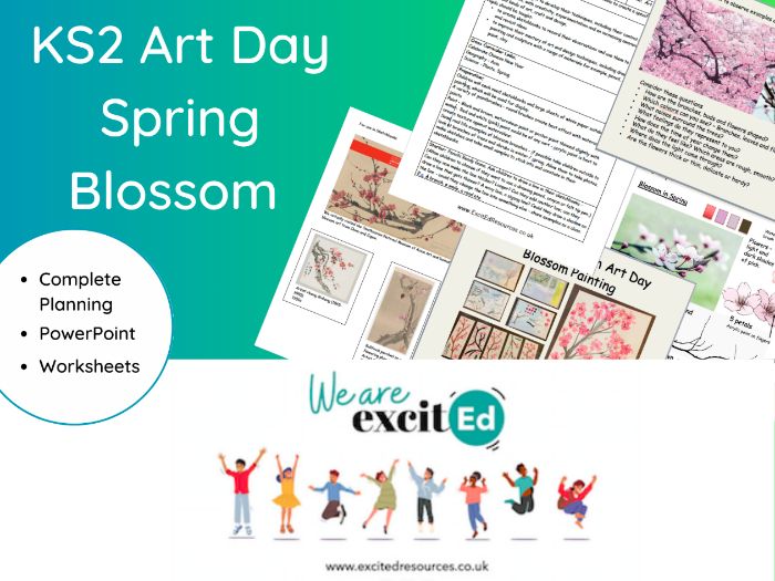 KS2 Art Day. Blossom Painting. Planning and Resources Teaching Resources