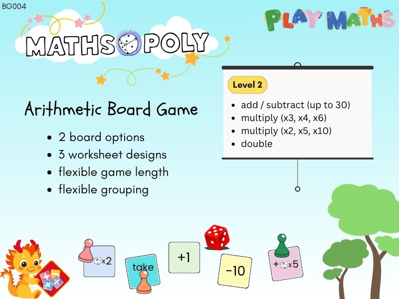 Arithmetic Board Game Level 2