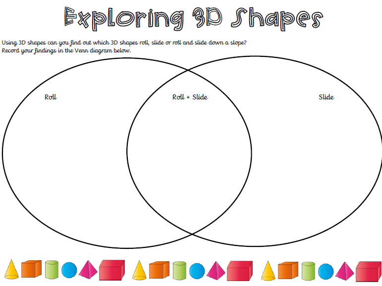 Exploring 3D shapes Worksheet