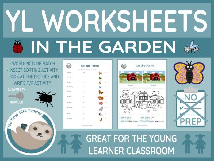 ESL In the Garden Vocabulary Worksheet