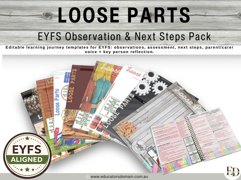 Loose Parts EYFS Learning Journey Templates