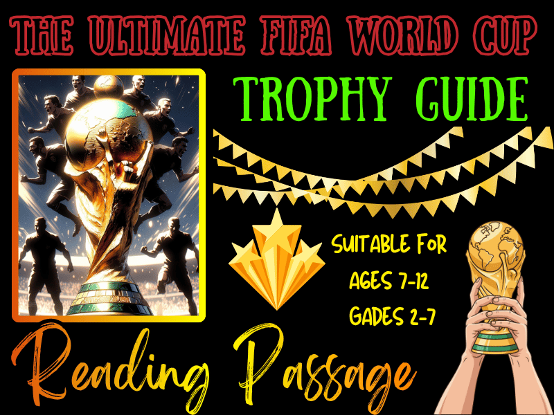 FIFA World Cup Trophy Ultimate Guide Reading Passage | NO PREP Soccer Activity