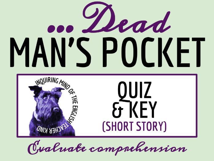 "Contents of the Dead Man's Pocket" by Jack Finney Reading Quiz and Answer Key (Short Story)