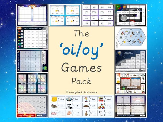 The 'oi/oy' Phonics Games Pack