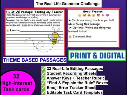 Fix It Up! 2.0 — The Real-Life Grammar Challenge