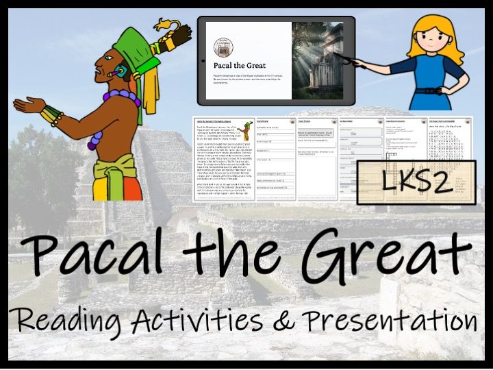 Maya King Pacal the Great Reading Comprehension Activities | Year 3 or Year 4