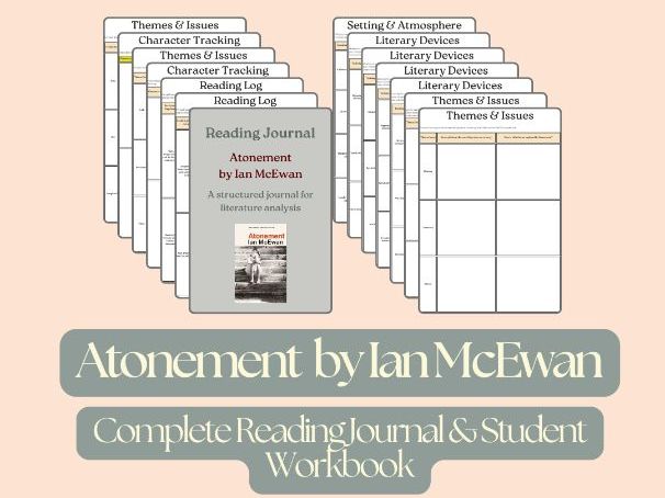 Atonement by Ian McEwan – Complete Reading Journal & Student Workbook
