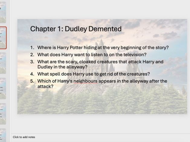 Harry Potter and the Order of the Phoenix Comprehension Questions