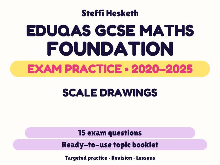 Eduqas GCSE Maths Foundation: Scale drawings Exam Questions | 2020-2025