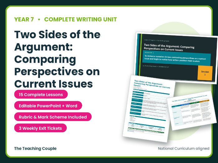 Two Sides of the Argument: Comparing Perspectives on Current Issues | Year 7