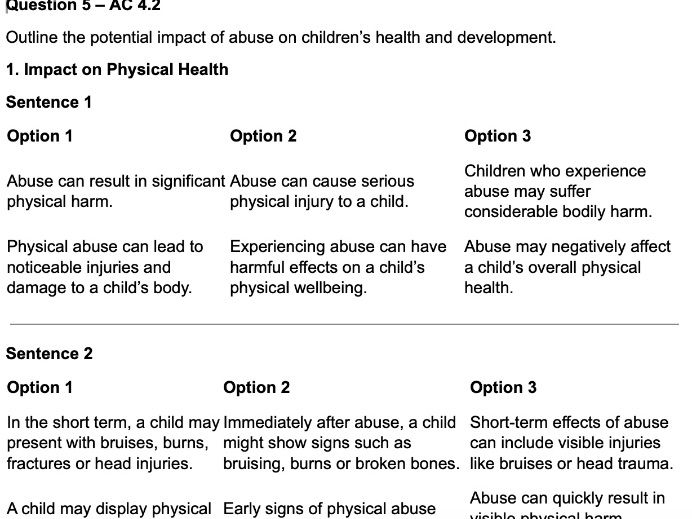 Safeguarding Children OCN Early Years Learning, Care and Development