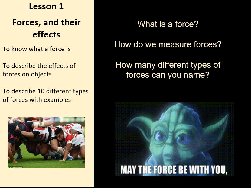 Edexcel IGCSE Physics (Double Award) Topic 1c Forces Complete Unit of work Mega Bundle