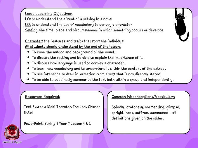 KS3 (Year 7) Whole-Class Reading - Spring 1 (Lessons 1 and 2)