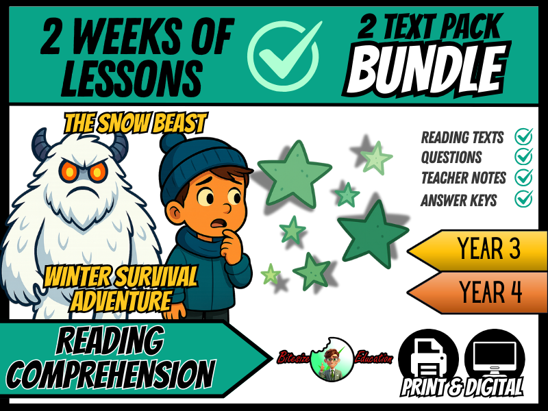 Winter Tales Bundle| Reading Comprehension | Year 3/4