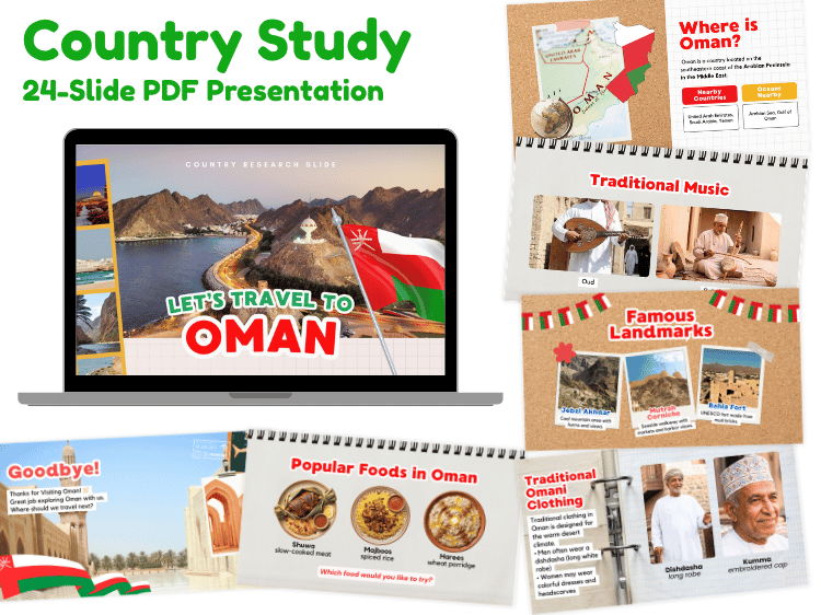 Oman Country Study | Geography & Culture 24-Slide Presentation