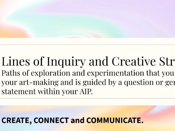 IB DP Visual Art Lines of Inquiry and Creative Strategies
