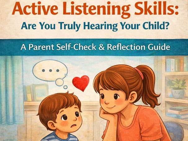 Active Listening Skills: Are You Truly Hearing Your Child? – A Parent Self-Check