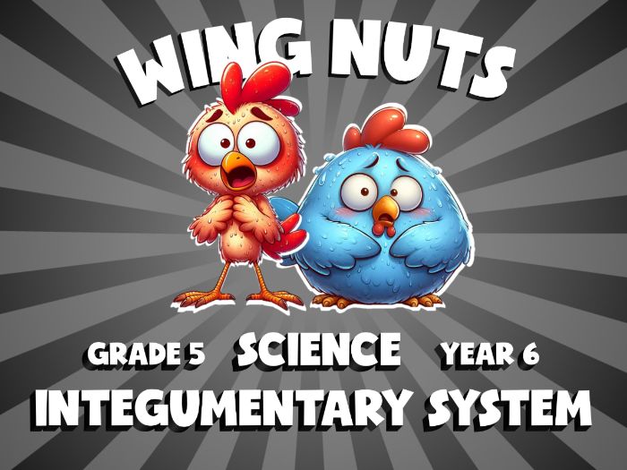 Integumentary System WING NUTS Science Game | No-Prep Year 6 Review Activity