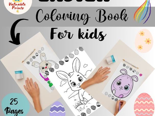 Easter Spring Coloring Pages Activity  Sheets