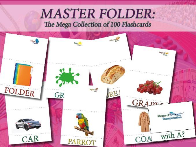 100. Flash Card. 10 Topics. Master Folder.