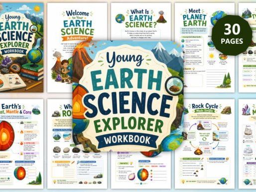 Earth Science Explorer Workbook | 30 Pages