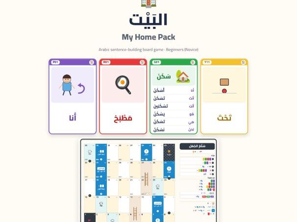Arabic My Home Sentence-Building Game