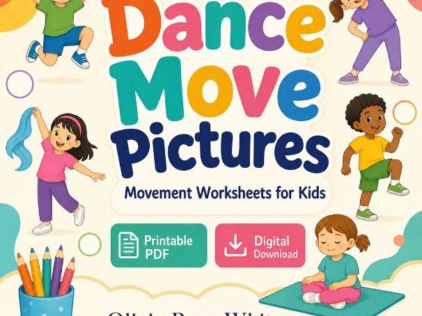 Dance Move Picture Worksheets for Kids