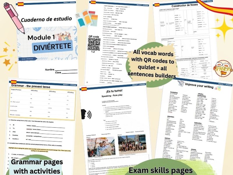 Edexcel Spanish NEW GCSE 2024 BOOKLET Module 1