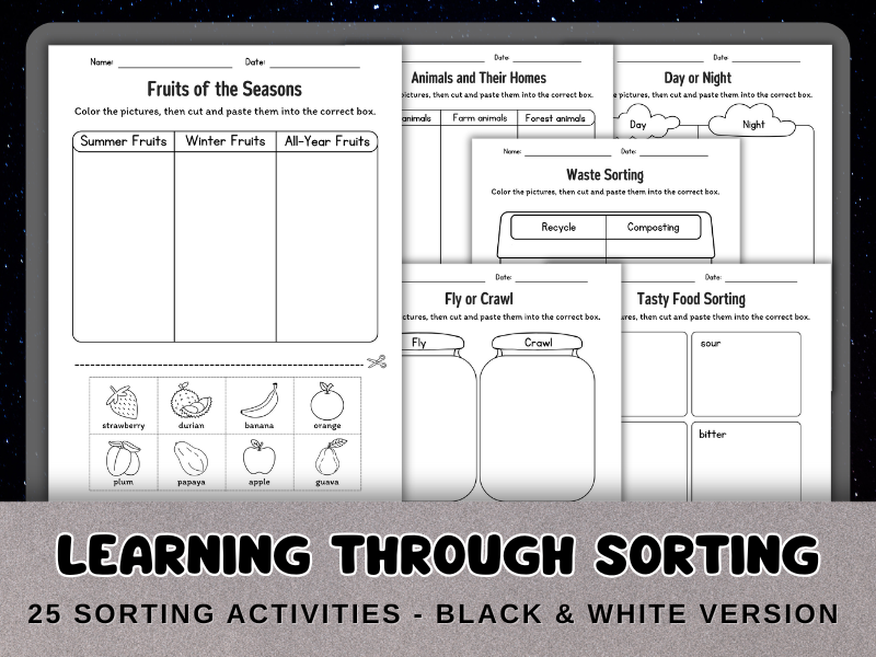 Learning Through Sorting - 25 Sorting Activities